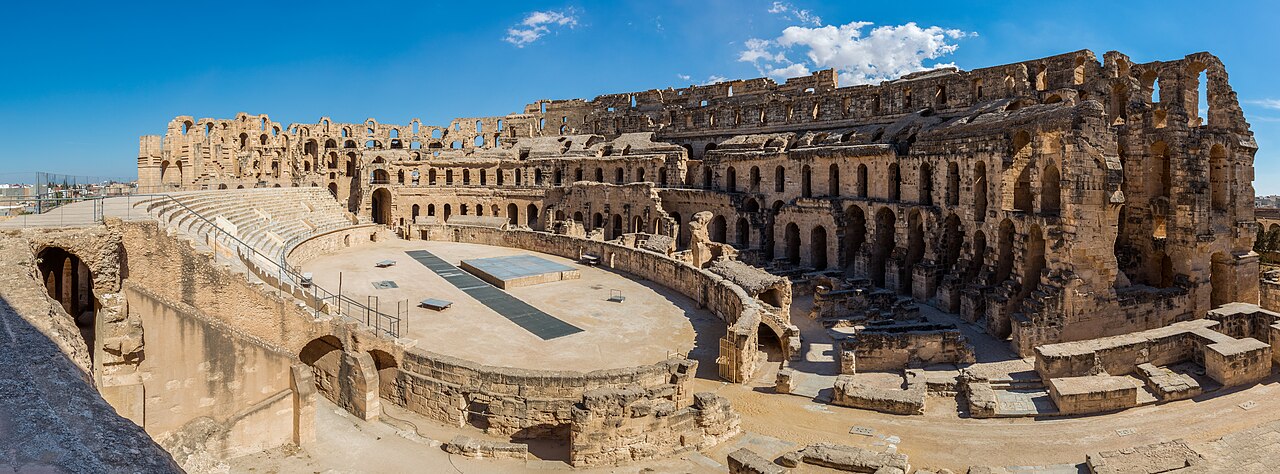 Amphithéâtre d'El Jem en Tunisie