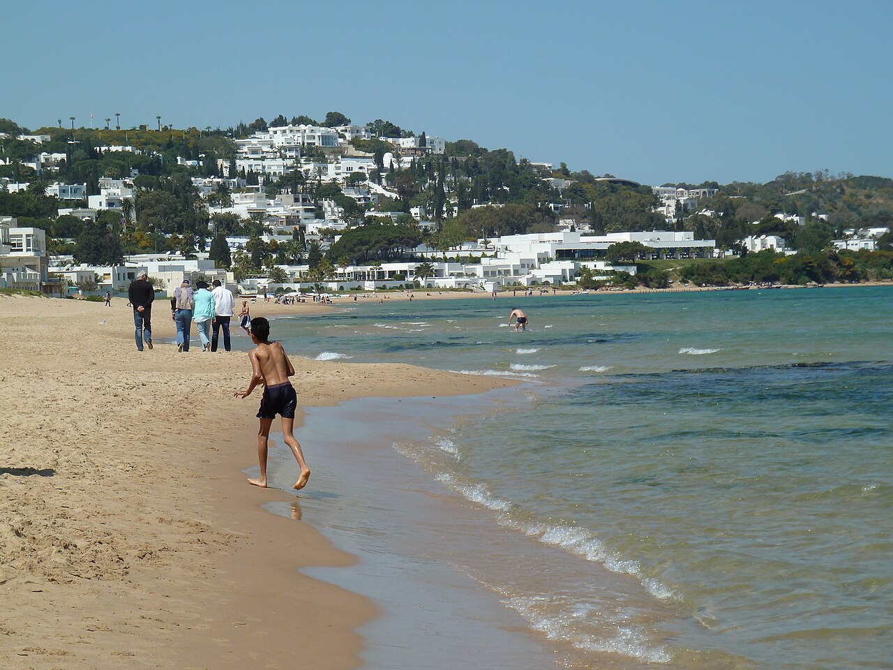 Plage de Gammarth en Tunisie