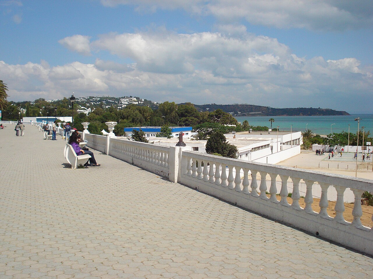 Plage de La Marsa en Tunisie